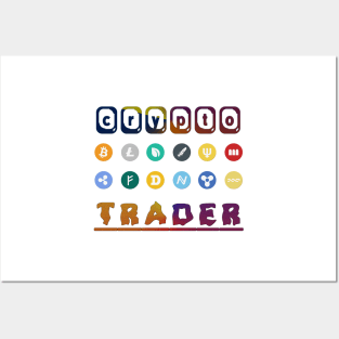 Crypto Trader Bitcoin & Cryptocurrency Blockchain Posters and Art